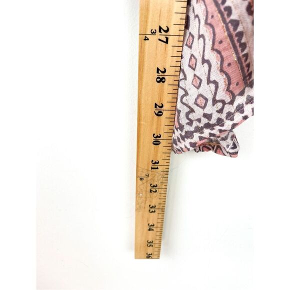 Free People Dream Lover Tunic Boho Peasant Tassel Long Sleeve Blouse with Floral - Picture 14 of 16